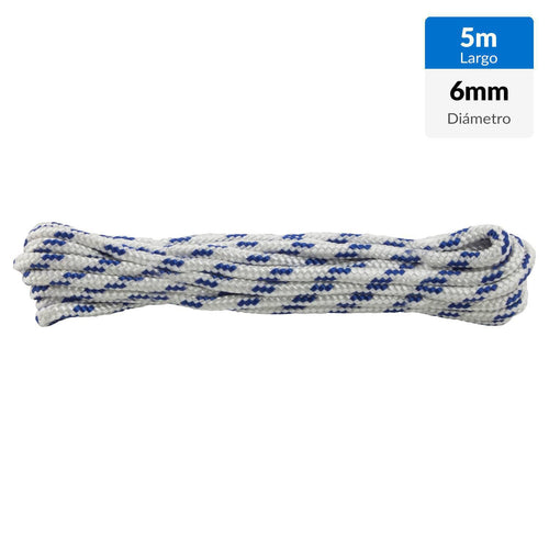 Cuerda Polipropileno Cuerda 6 Mm 5 M Blanco/Aul