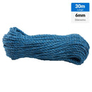 Cuerda Polysteel Torcido 6 Mm 30 M Azul