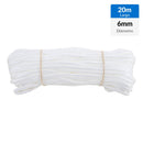Cuerda Nylon Trenzado 6 Mm 20 M Blanco