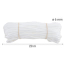Cuerda Nylon Trenzado 6 Mm 20 M Blanco
