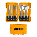 Set De Brocas Planas Para Madera Industrial 12 Piezas 6-32Mm Ingco Akdl1201