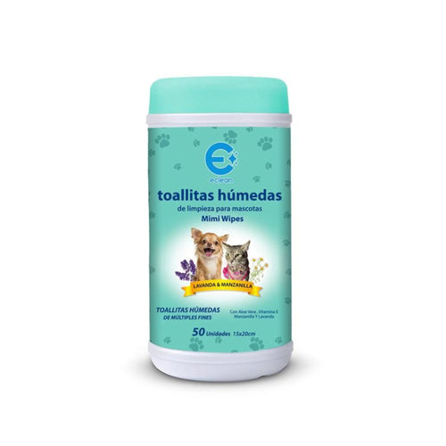 Toallitas humedas de mascotas Mimi Wipes 50un - eClean Chile