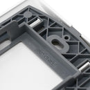 Placa Ciega Con Soporte Blanco Genesis