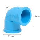 Codo 90O Pvc-P Cementar 25Mm 1U