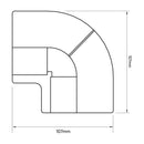 Codo 90O Pvc-P Cementar 63Mm 1U