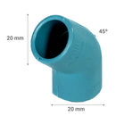 Codo 45O Pvc-P Cementar 20Mm 1U