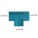 Tee Pvc-P Cementar 32Mm 1U