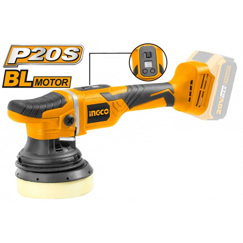 PULIDORA ROTO ORBITAL BL INALAMBRICA INDUSTRIAL 20V/150MM INGCO APLI2002