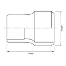Buje Reduccion Larga Pvc-P Cementar 63 Mm X 32 Mm 1 Unid