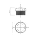 Tapa Tornillo Pvc-P He 1 1/4" 1U
