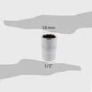Dado Estandar 1/2"X18 Mm Acero