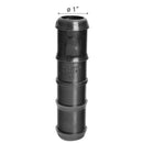 Union Doble Polietileno 1" Negro 1U