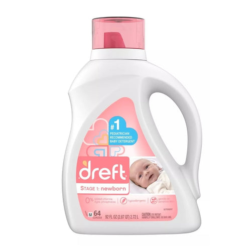 Detergente Concentrado para Bebes Etapa 1 2.72lts (64 lavados) - Dreft