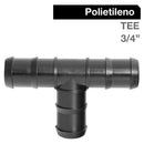 Tee Polietileno 3/4" Negro 1U