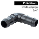 Codo Polietileno 3/4" Negro 1U