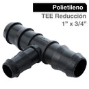 Tee Reduccion Polietileno 1" X 3/4" Negro 1U