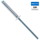 Remache Tipo Pop 4X21 Mm 100 Unidades