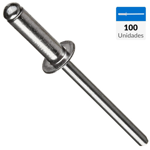 Remache Tipo Pop 4,8X21 Mm 100 Unidades