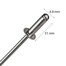 Remache Tipo Pop 4,8X21 Mm 100 Unidades