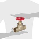 Llave De Paso 1" So Bronce