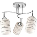 Lampara Techo 3 Luces Metal Gris