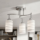 Lampara Techo 3 Luces Metal Gris