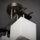 Lampara Techo 2 Luces Metal Blanco