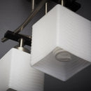Lampara Techo 2 Luces Metal Blanco