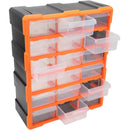 ORGANIZADOR C/SEPARACION 18 BINS TRANSP
