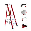 ESCALERA TIJERA FIBRALUM PLAT CERT 3PELD