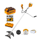 DESBROZADORA BL INDUSTRIAL + 2 BAT 4AH Y CARG RAPIDO DUAL 40V INGCO CSTLI202522