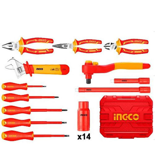 SET DE HERRAMIENTAS VDE INDUSTRIAL 26 PIEZAS INGCO HKITH2601