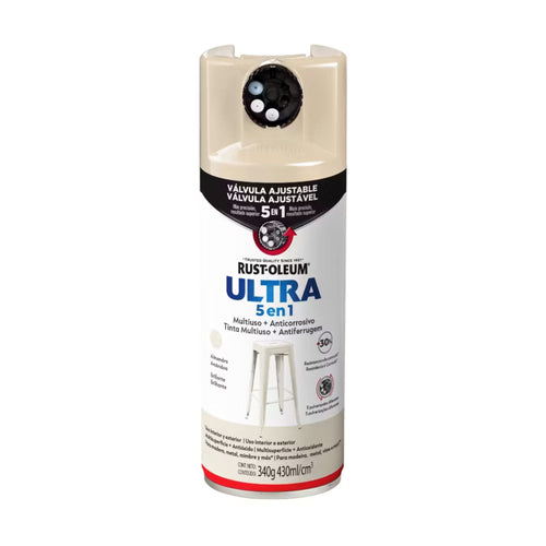 Pintura en Aerosol Ultra 5 en 1 340grs Almendra Brillante - Rust Oleum