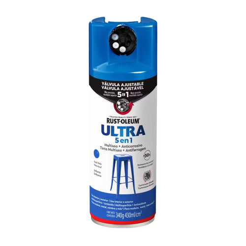 Pintura en Aerosol Ultra 5 en 1 340grs Azul Vela Brillante - Rust Oleum