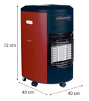 Estufa A Gas 11 Kg Hibrida Radiacion Rf 5700Cl Rojo