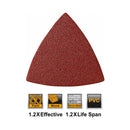 SET LIJAS DELTA 20PZA P40-120 80MM INGCO AKTS080201