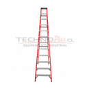 Escalera Fibra De Vidrio Tijera 12 Peldaños 225 Kg Cuprum