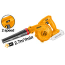 Soplador Inalambrico 20V 2,7M³/Min Ingco Cabli20018