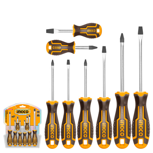Set Destornillador Ph/Sl 8 Piezas Ingco Hksd0828