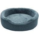 Cama Mascota Talla S Con Cojin Para Perro 20X47X60 Cm Blanco/Negro