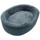 Cama Mascota Talla S Con Cojin Para Perro 20X47X60 Cm Blanco/Negro