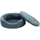 Cama Mascota Talla S Con Cojin Para Perro 20X47X60 Cm Blanco/Negro