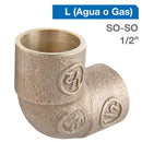 Codo Bronce So-So 1/2" 1U