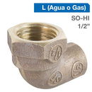 Codo Bronce So-Hi 1/2" 1U