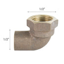 Codo Bronce So-Hi 1/2" 1U