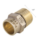Terminal Bronce So-He 1/2" 1U