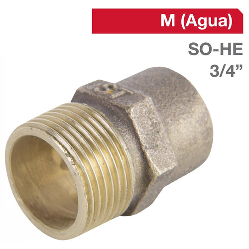 Terminal Bronce So-He 3/4" 1U