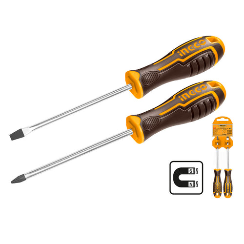 Set Destornillador Ph/Sl 2 Piezas Ingco Ss Hksd0248