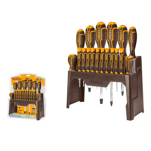 Set Destornillador Estandar/Precision Ph/Sl/T 18 Piezas Ingco Hksd1828