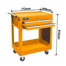 CARRO DE HERRAMIENTAS INDUSTRIAL METAL 2 CAJONES 2 NIVELES INGCO HPTCT021